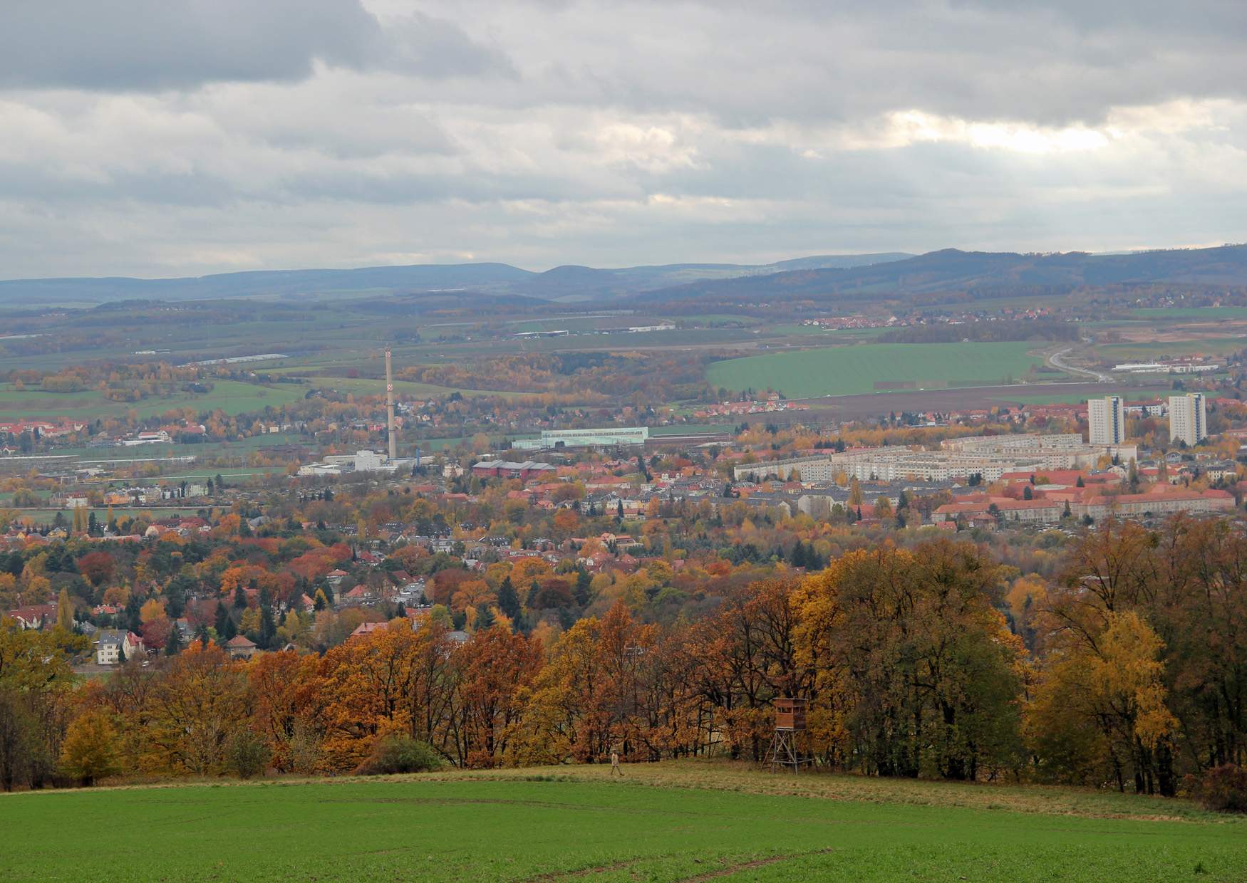 Rockauer Blick zum Osterzgebirge