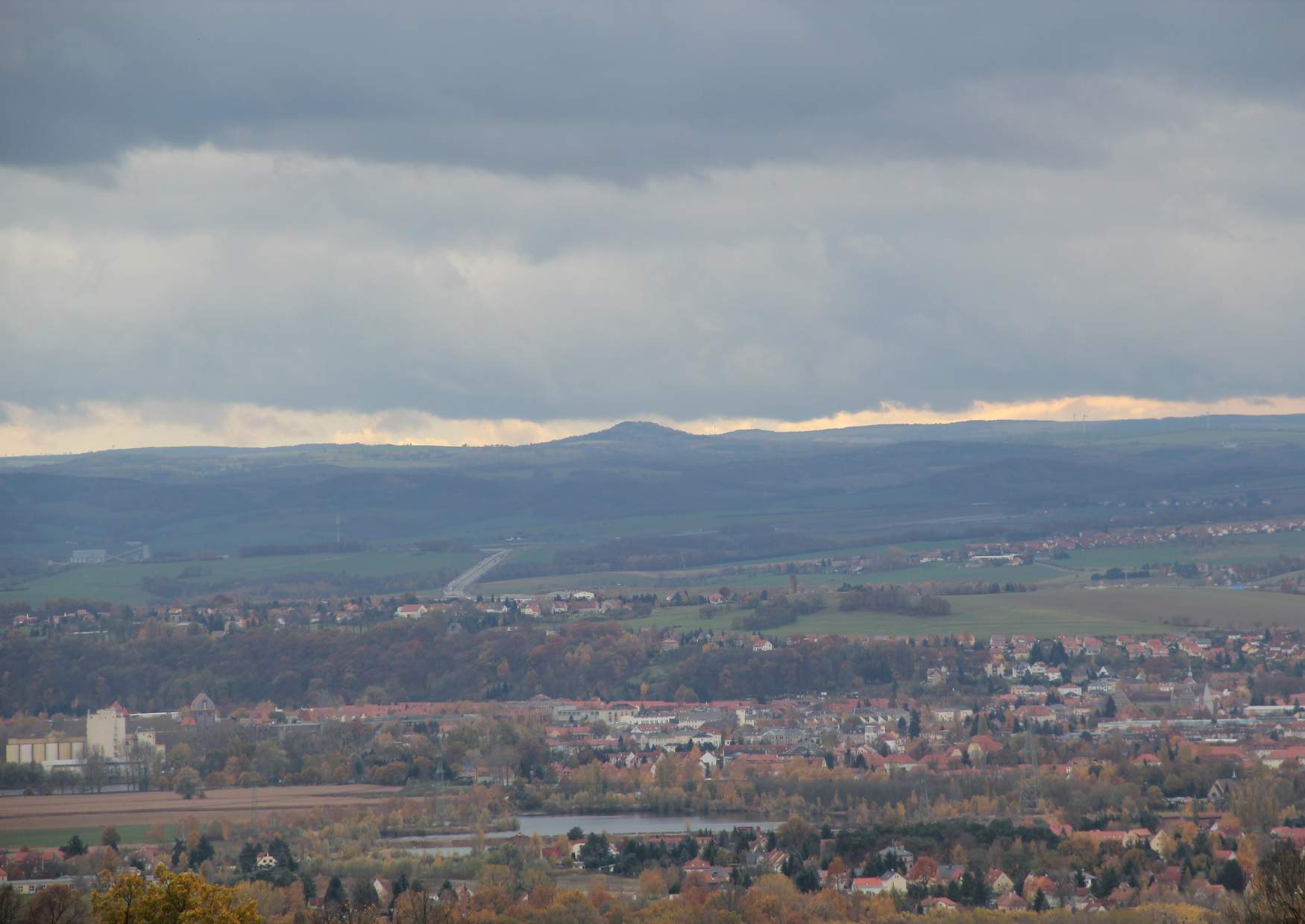 Der Blick auf den Špicák in Tschechien