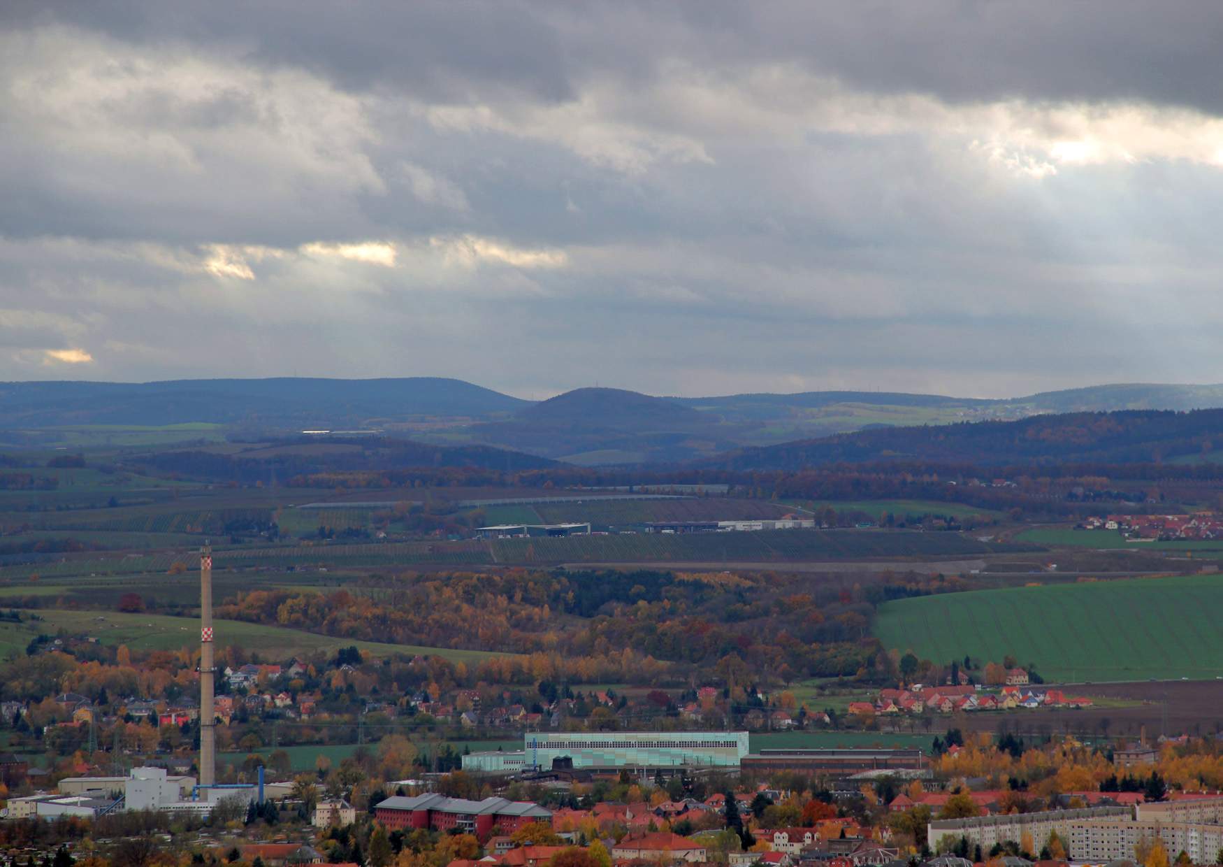 Blick von der Rockauer Höhe zur Tellkoppe