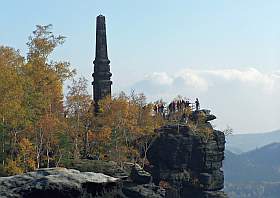 Lilienstein Aussichtspunkt am Wettiner Obelisk