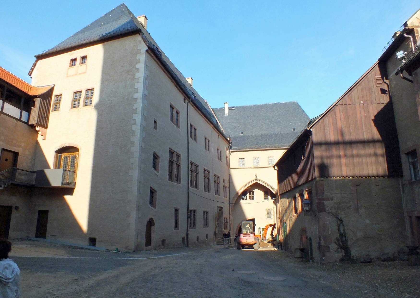 Schloss Rochlitz im Innenhof