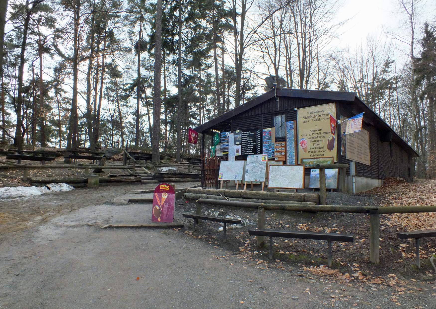 Imbiss am Wanderweg zur Bastei