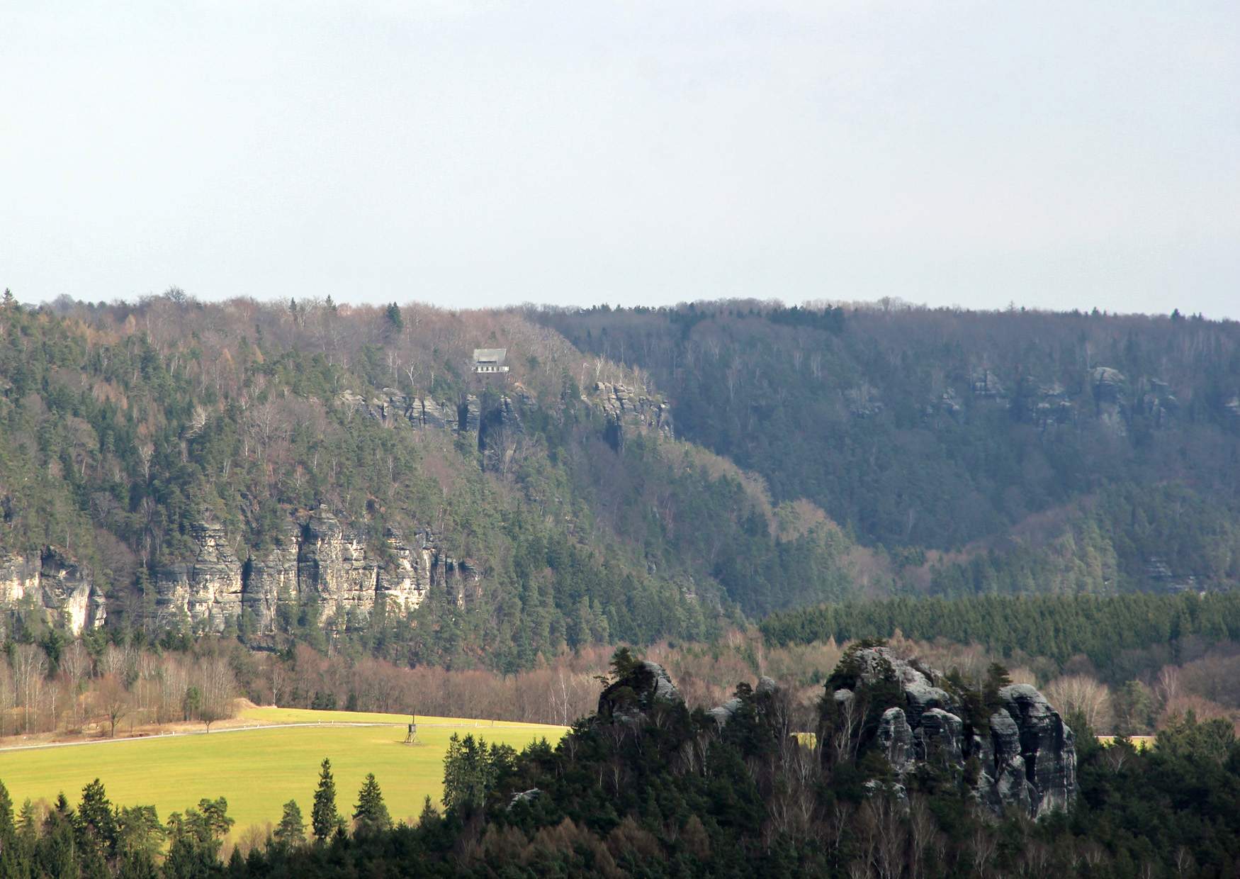 Bastei Blick auf den Brand