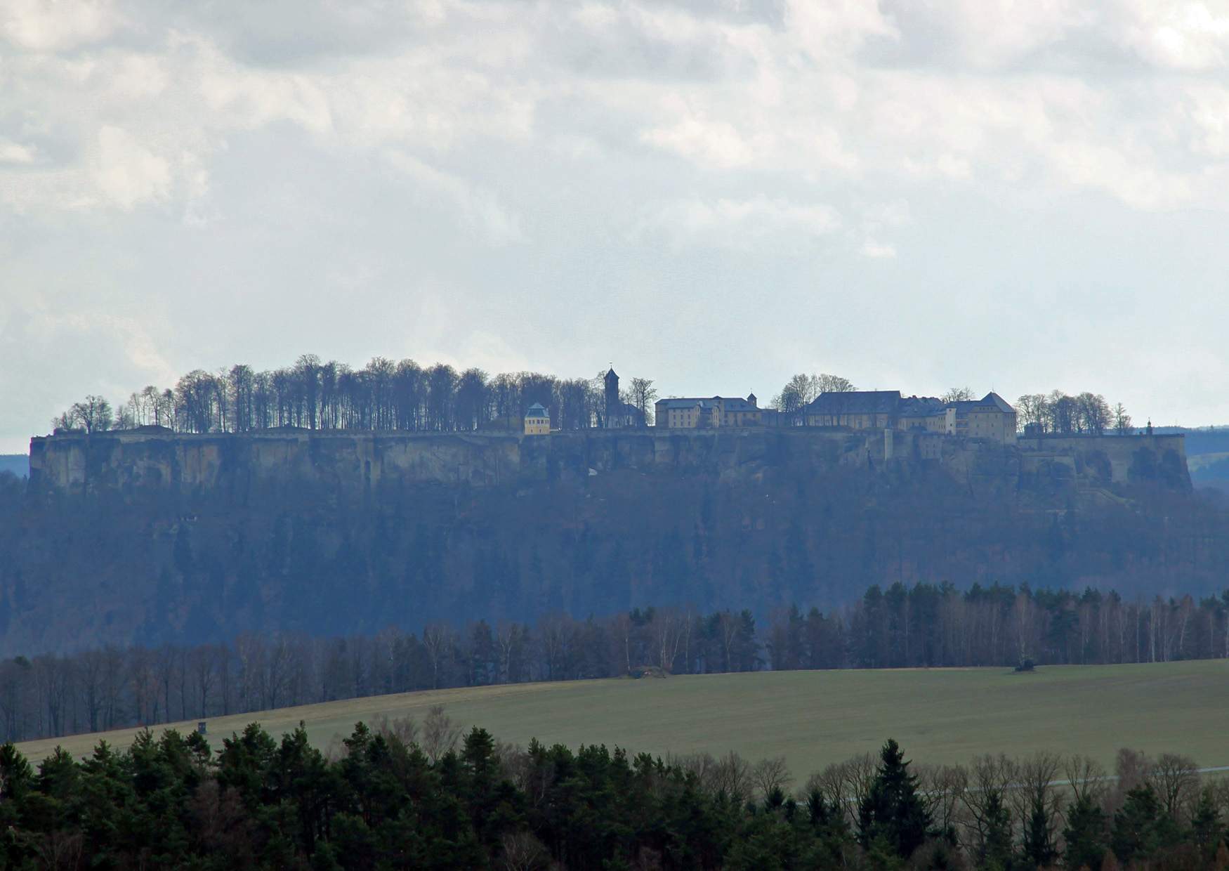 Bastei Blick auf die Festung Königstein