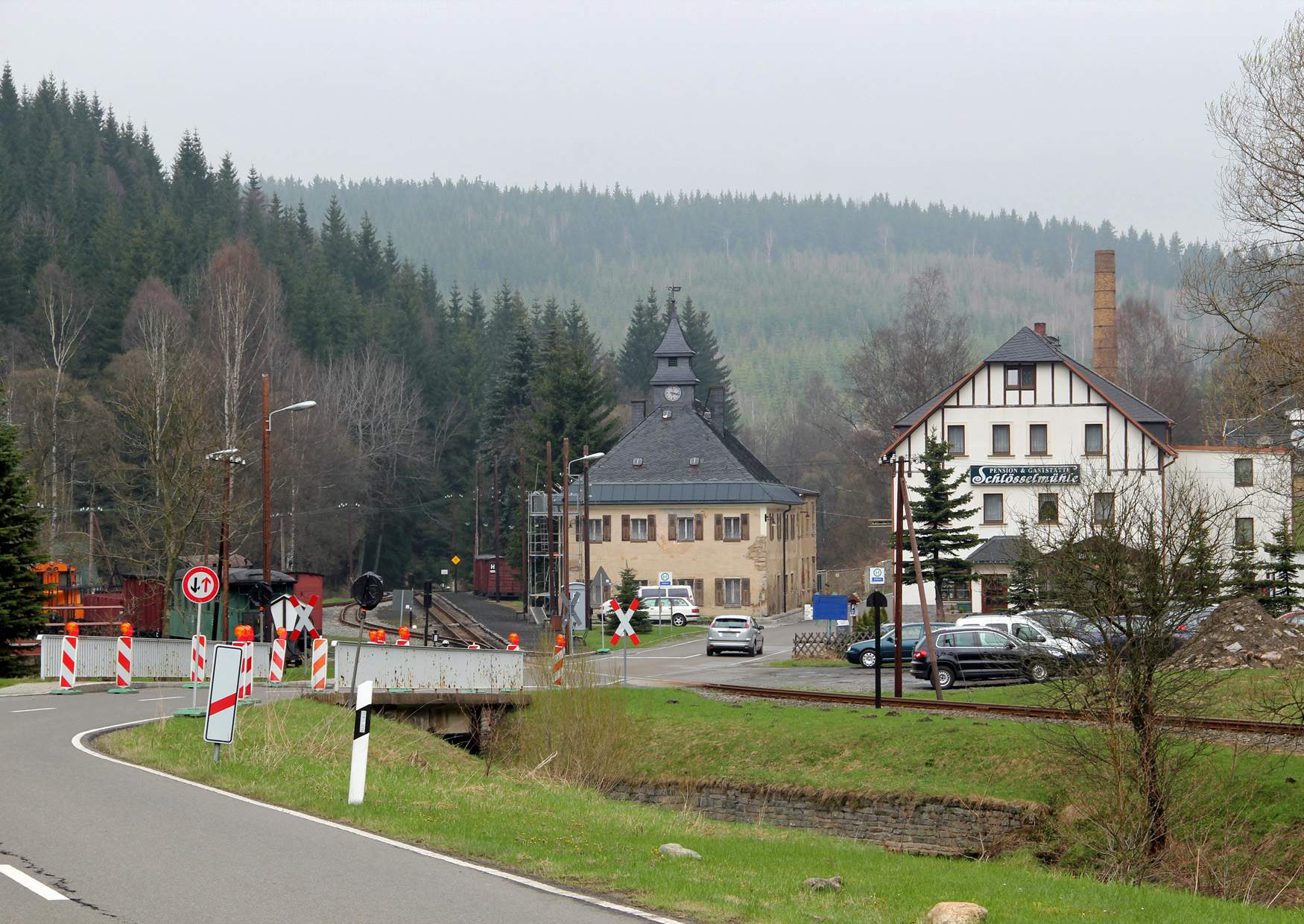 Schwarzwassertal Jöhstadt Schlösselmühle Pension und Gaststätte