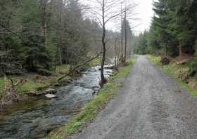 Wanderung Schwarzwassertal bei Jöhstadt im Erzgebirge