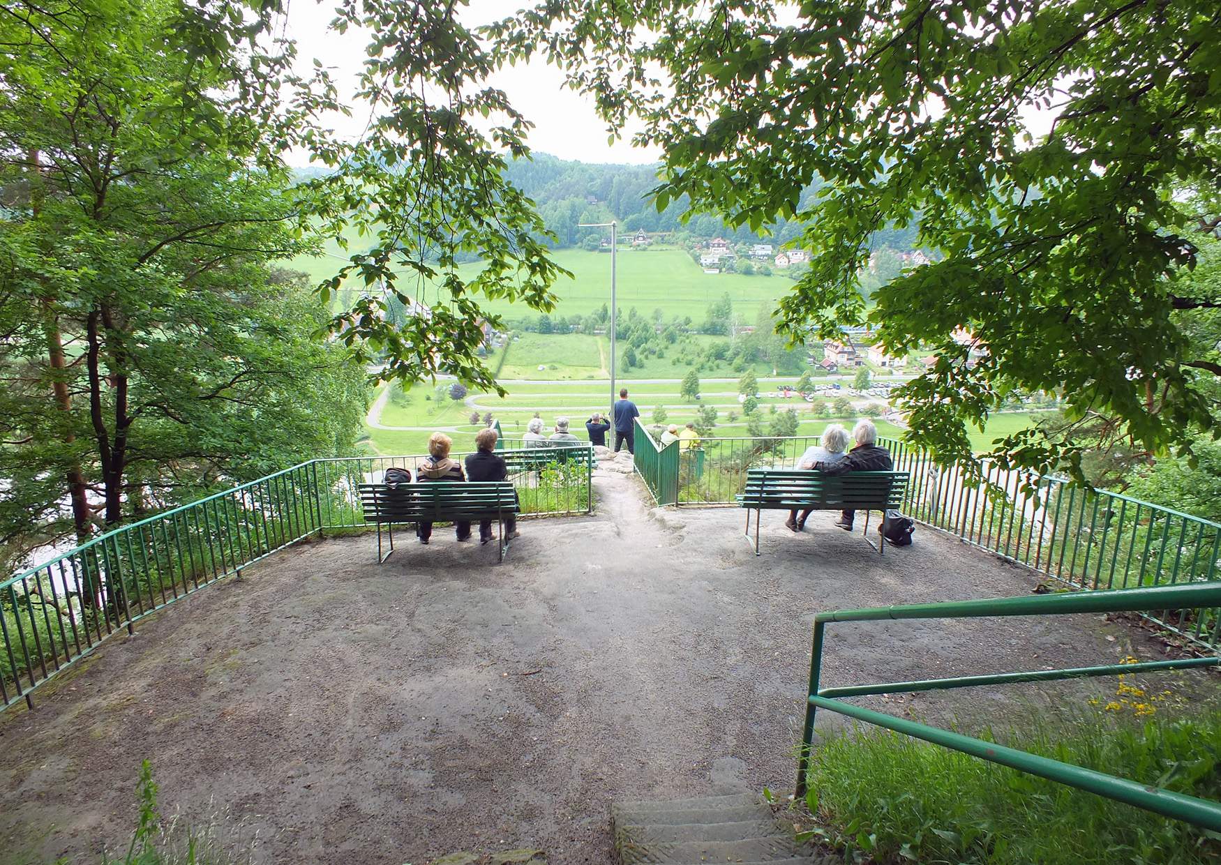 Ausflugsziel Aussichtspunkt Kleine Bastei am Rhododendronpark Rathen