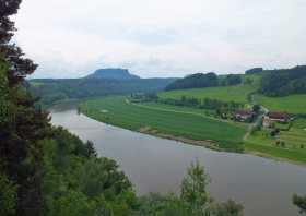 AP Kleine Bastei in Rathen Blick zum Lilienstein