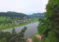 AP Kleine Bastei Blick auf Rathen in der Sächsische Schweiz
