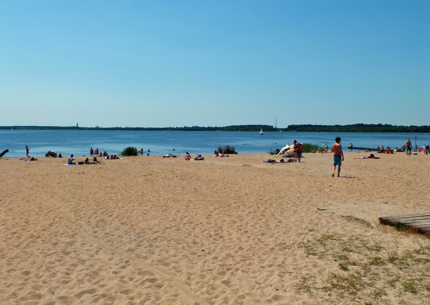 Badestrand, Sandstrand am Cospudener See