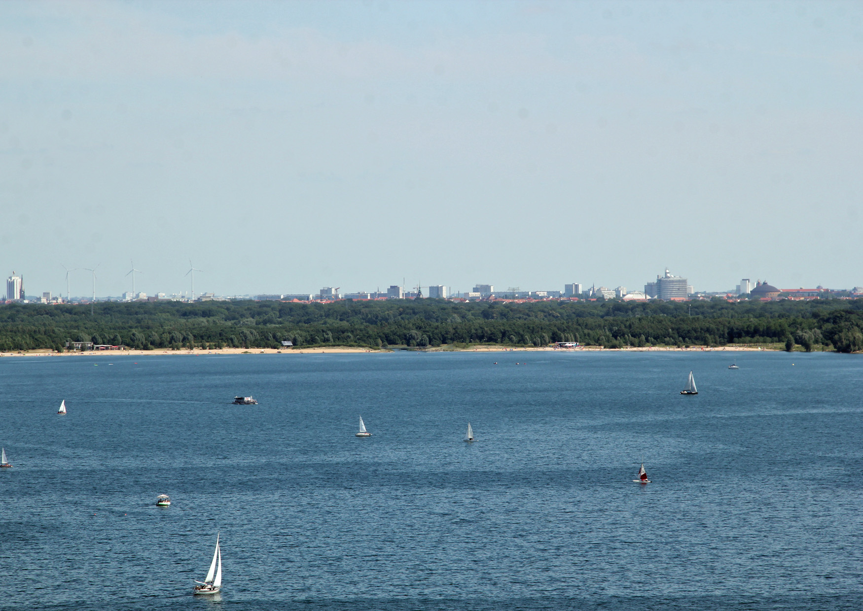 Nordstrand Cospudener See vom Aussichtsturm