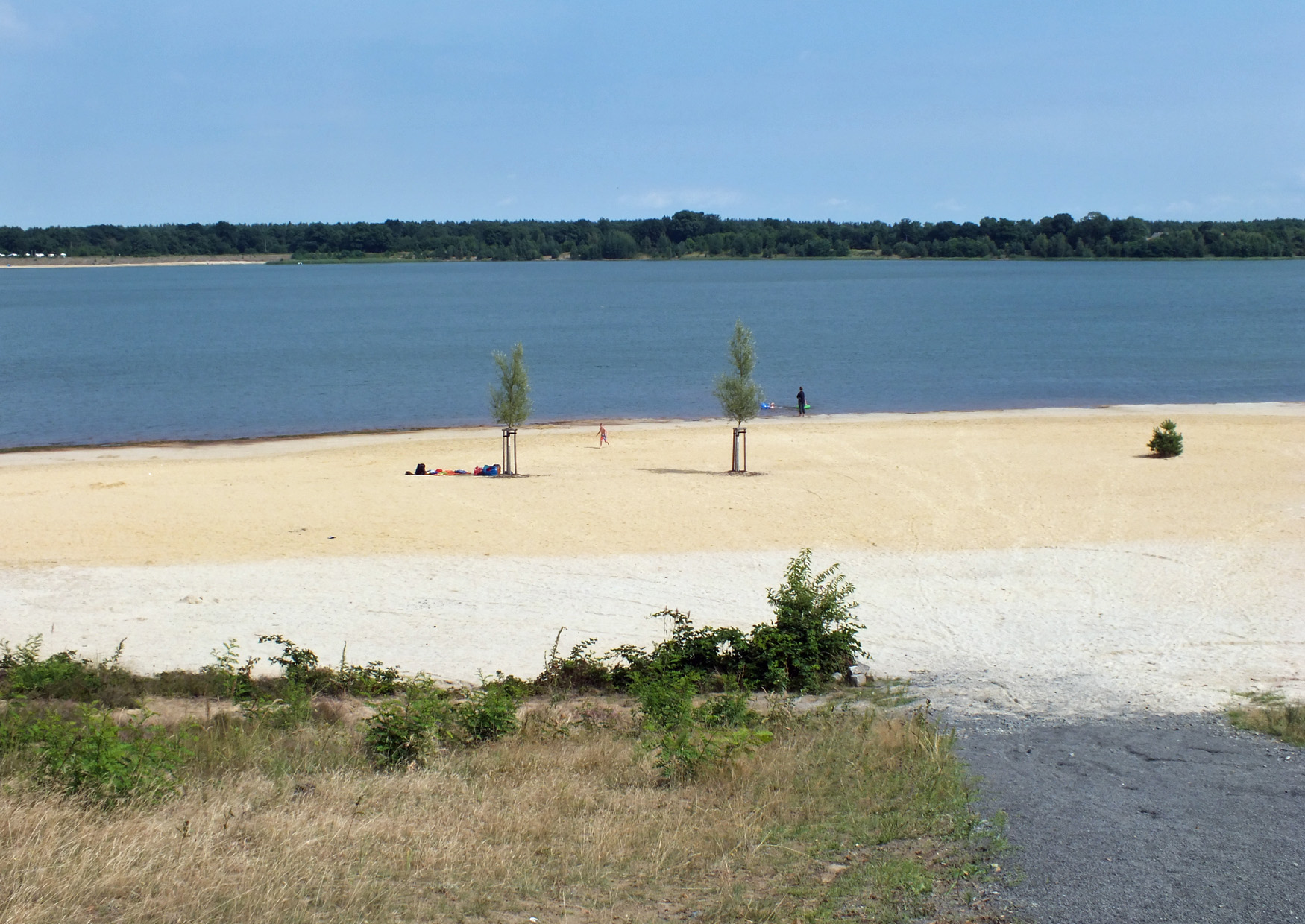 Badestrand, Sandstrand Lohsa am Dreiweiberner See