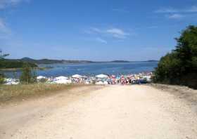 Badestrand am Berzdorfer See Sommer 2013