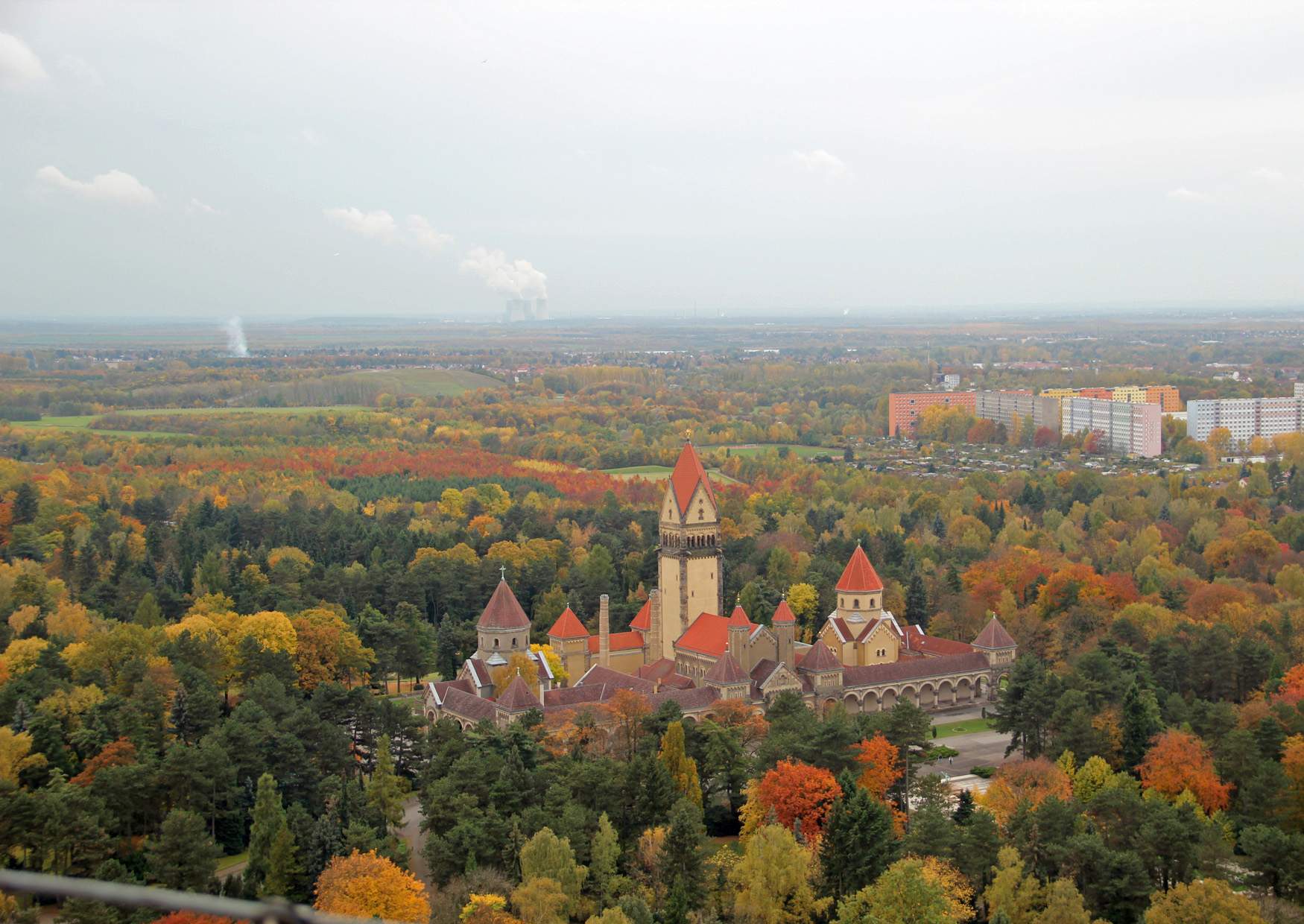 Blick auf den Südfriedhof Leipzig