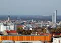 Blick auf Leipzigs Innenstadt vom Völkerschlachtdenkmal