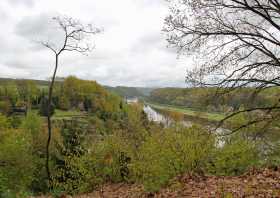 Östlicher Aussichtspunkt Ehrenhain Blick Elbtal Königstein