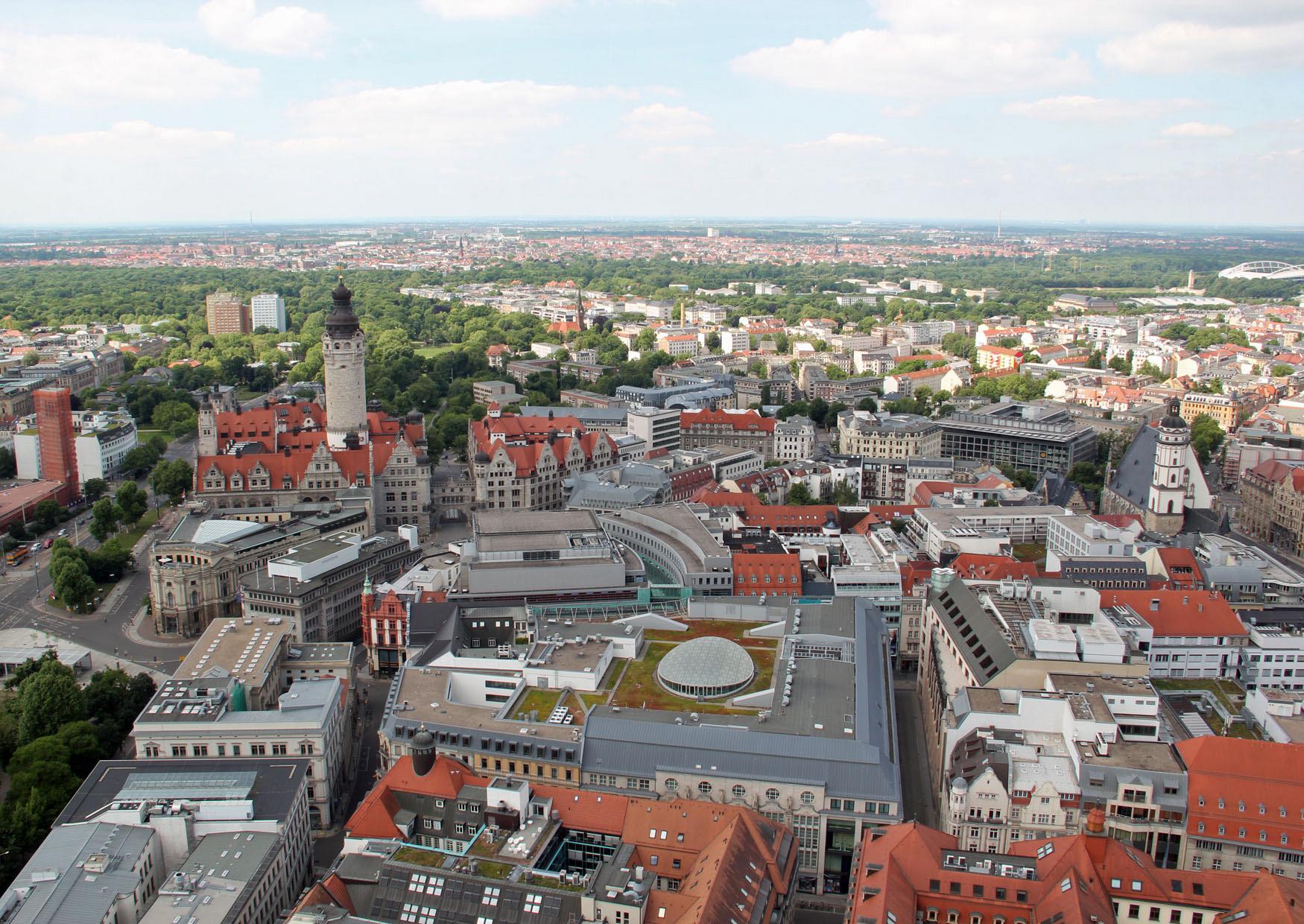 Rathausturm Neues Rathaus Leipzig Thomaskirche