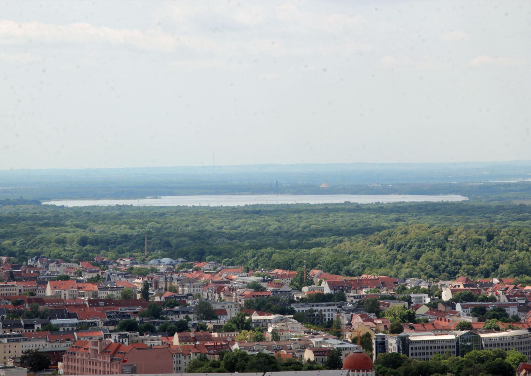 Cospudener See Belantis Aussichtsturm Bistumshöhe