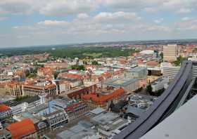 Marktplatz Leipzig Blick über die Altstadt von Leipzig