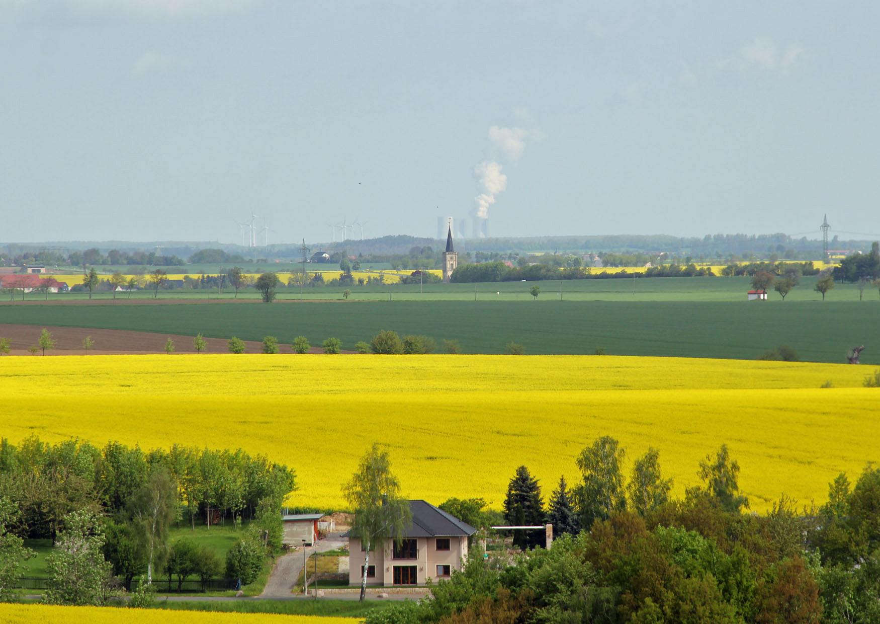 Blick nach Leipzig