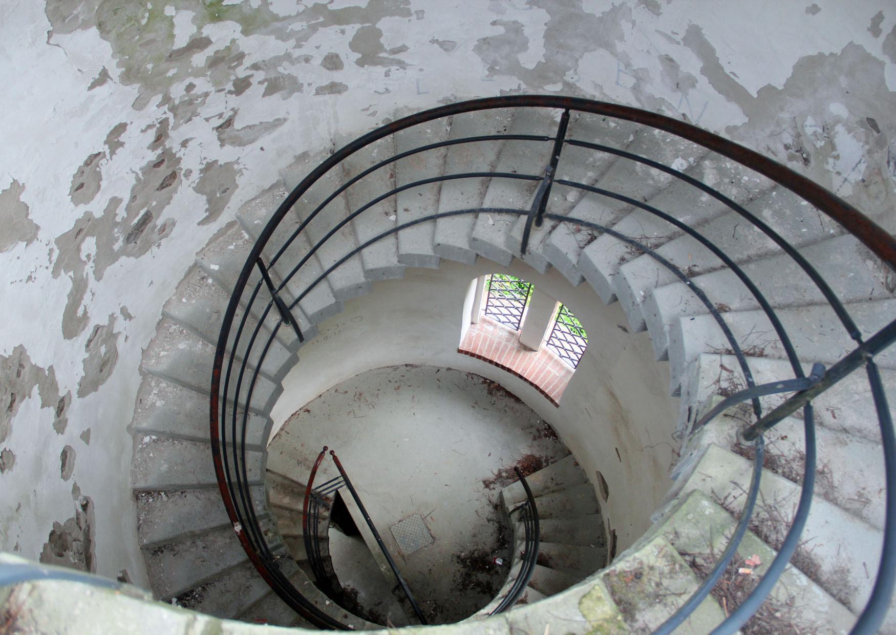 Treppe im Bismarckturm Grimma