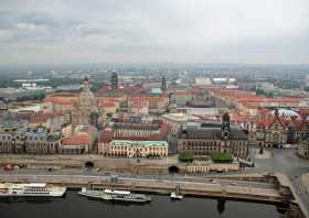 Neumarkt Dresden aus der Luft