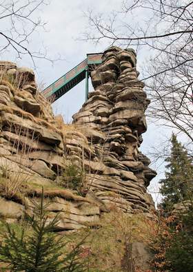 Aussichtsfelsen Greifensteine Ausflugsziel Geyer Erzgebirge