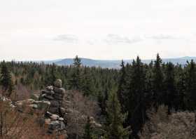 Pöhlberg und Annaberg-Buchholz Blick von den Greifensteinen