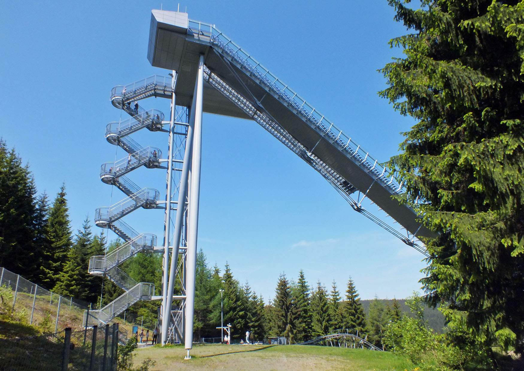 Treppe an der Schanze Vogtland Arena