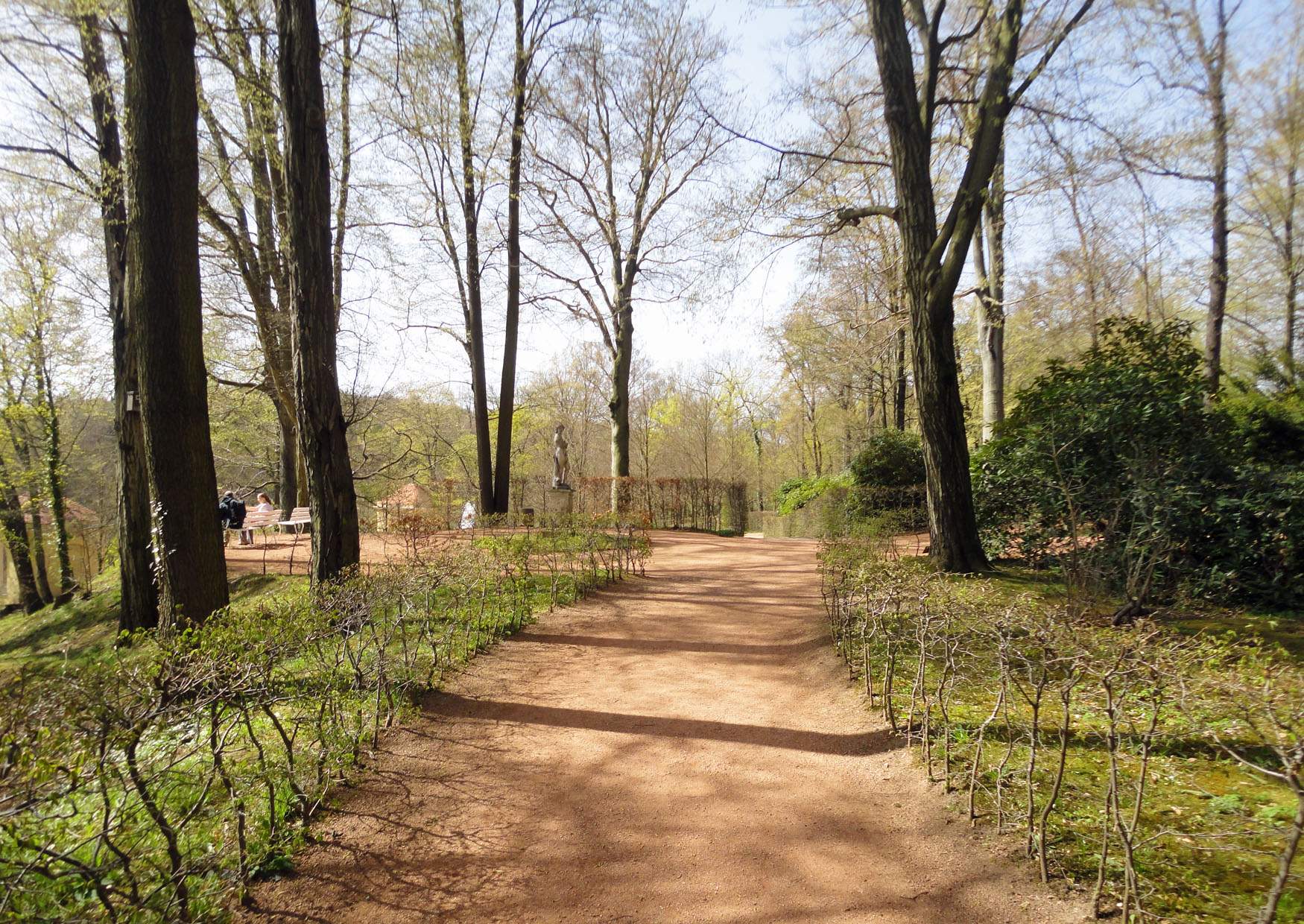 Aussichtspunkt mit Plastik Diana Schlosspark Lichtenwalde