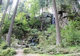 Wanderziel Wasserfall Blauenthal Erzgebirge Eibenstock