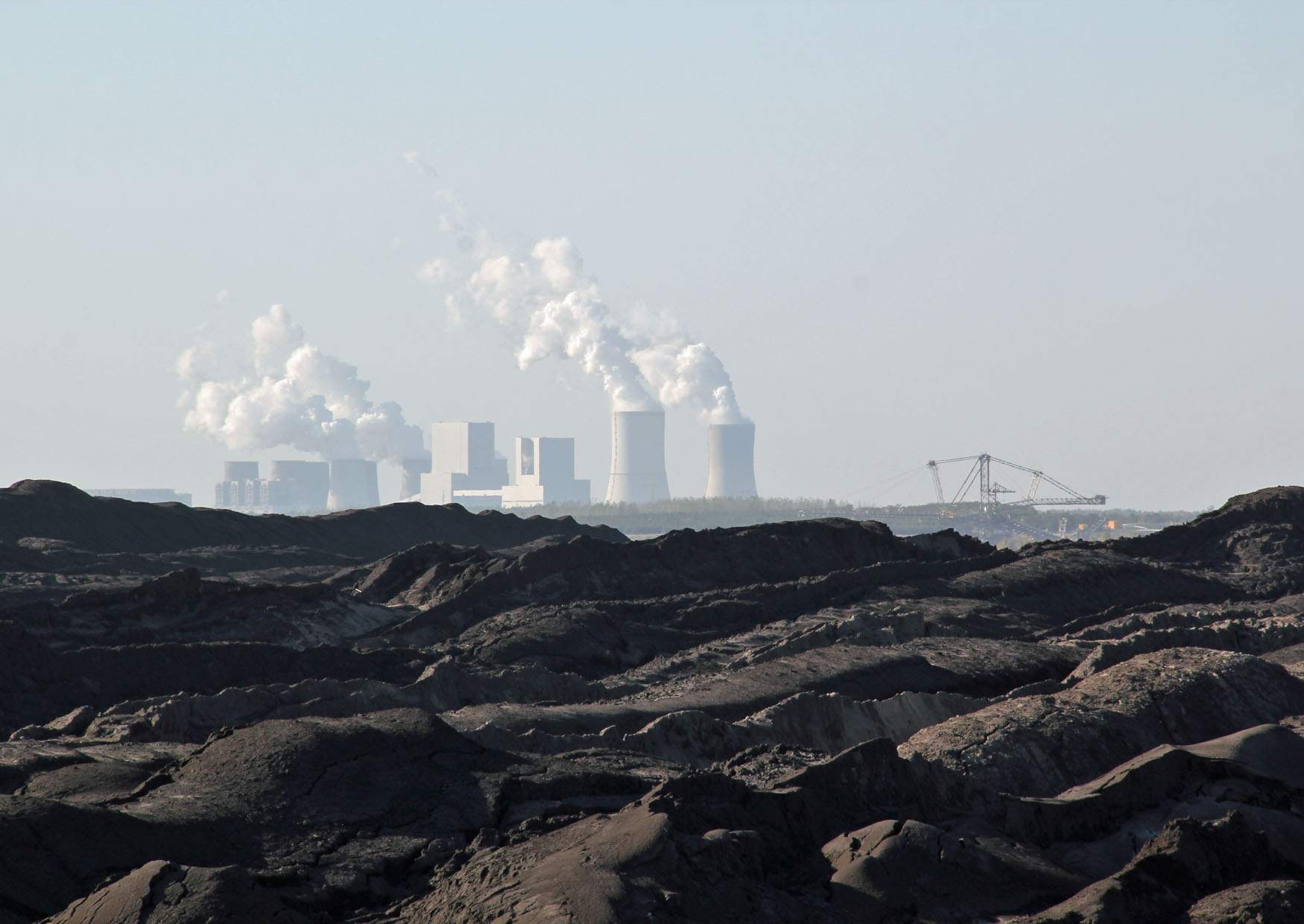 Kraftwerk Boxberg vom Aussichtspunt Tagebau Reichwalde