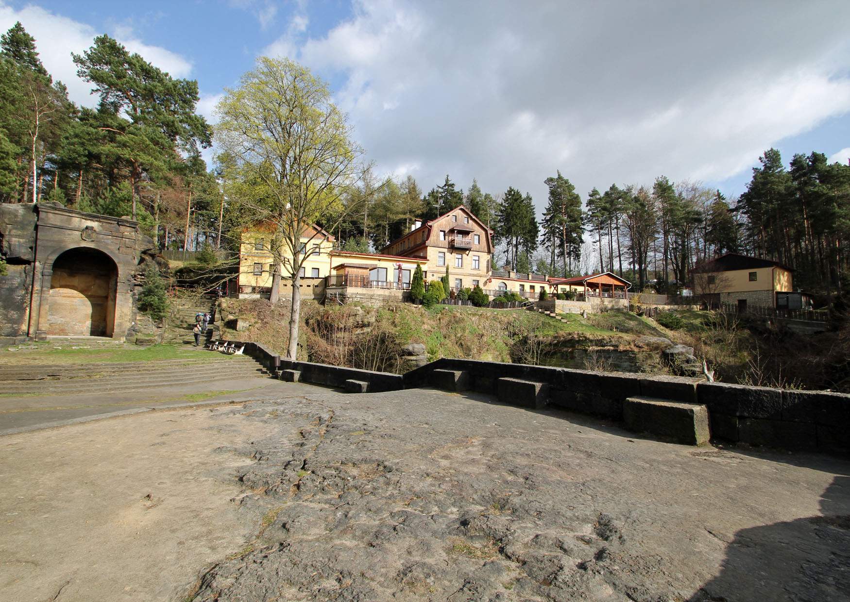 Theater am Aussichtspunkt Belvedere Böhmische Schweiz