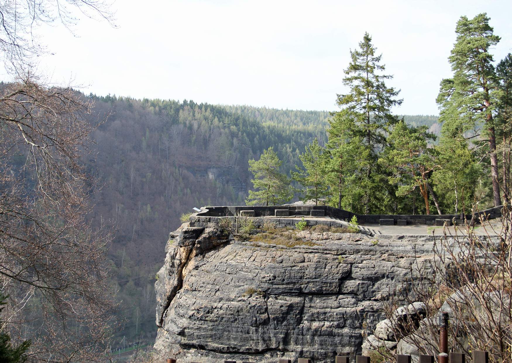 Vyhlídka Belvedér Aussichtspunkt Böhmische Schweiz