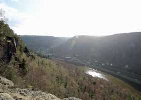 Das Elbtal am Aussichtspunkt Belvedere Decin