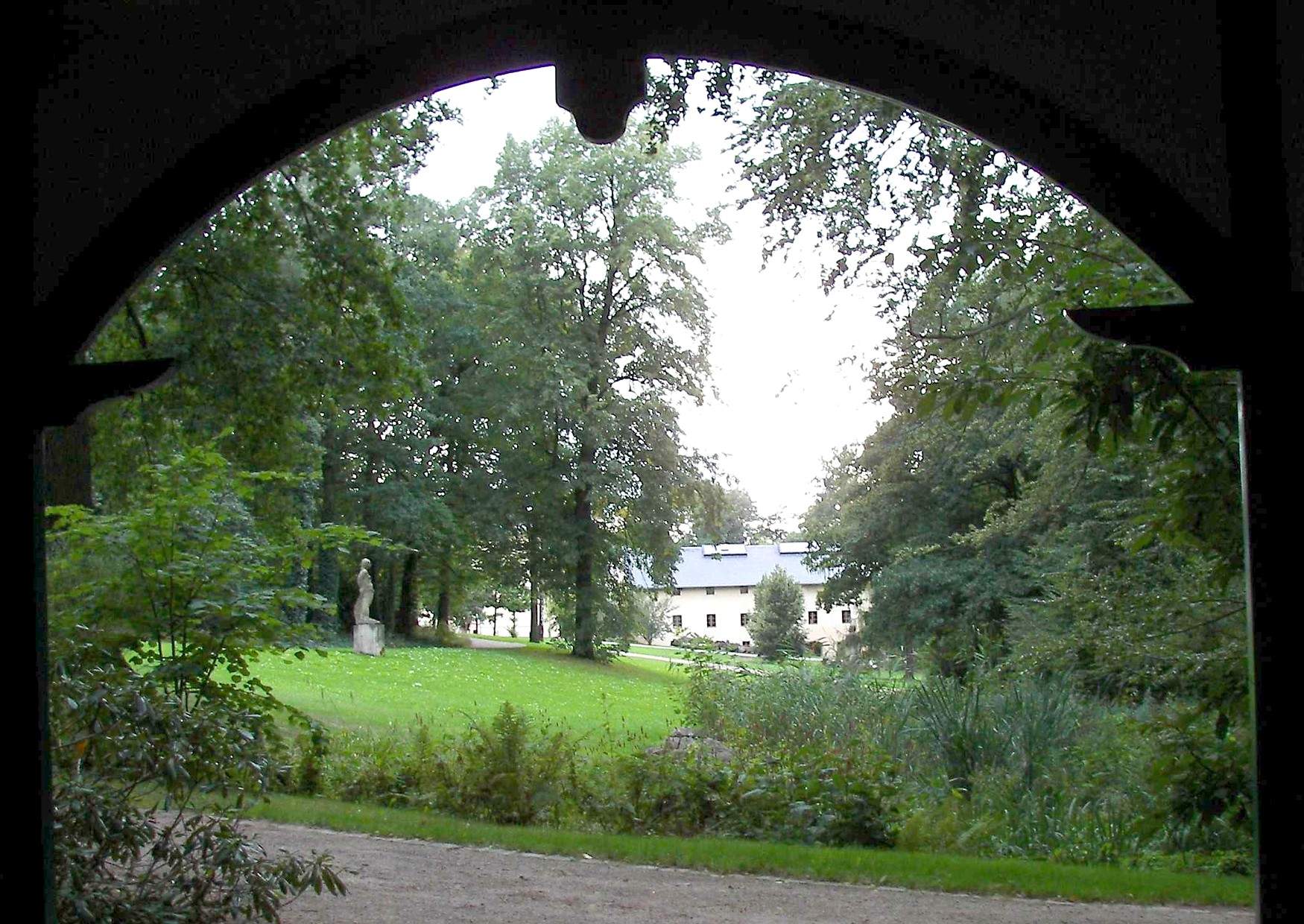 Englischer Park Rahmenwirkung malerischer Ausblick Lichtenstein Sachsen