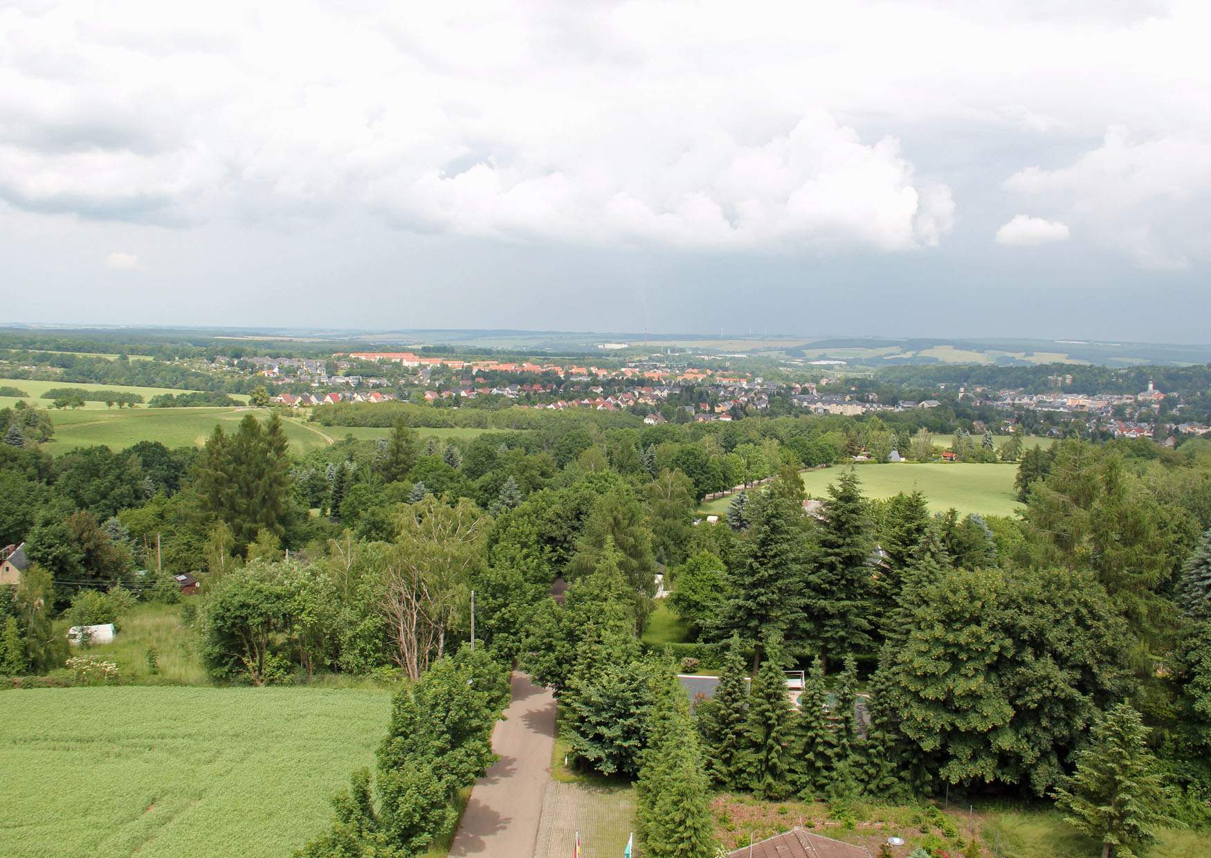 Lichtenstein Sachsen Aussicht von der Alberthöhe