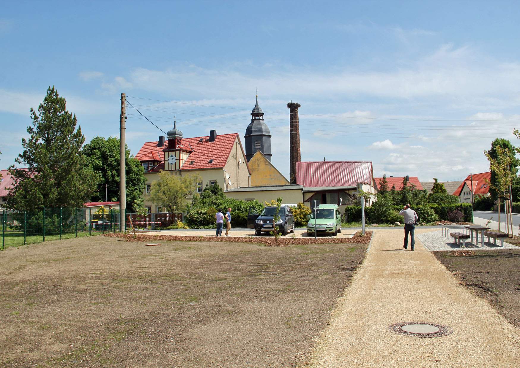 Parkplatz am Schlosspark Walda